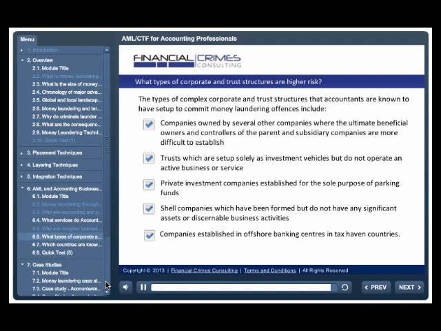 AML for Accounting and Professional Services Businesses - Online Training Course 6 sddefault