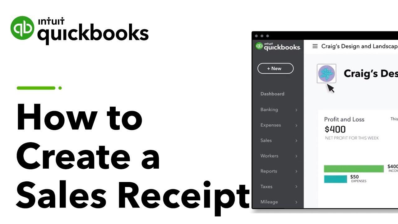 How to create a sales receipt in QuickBooks Online 2 maxresdefault 44 compress