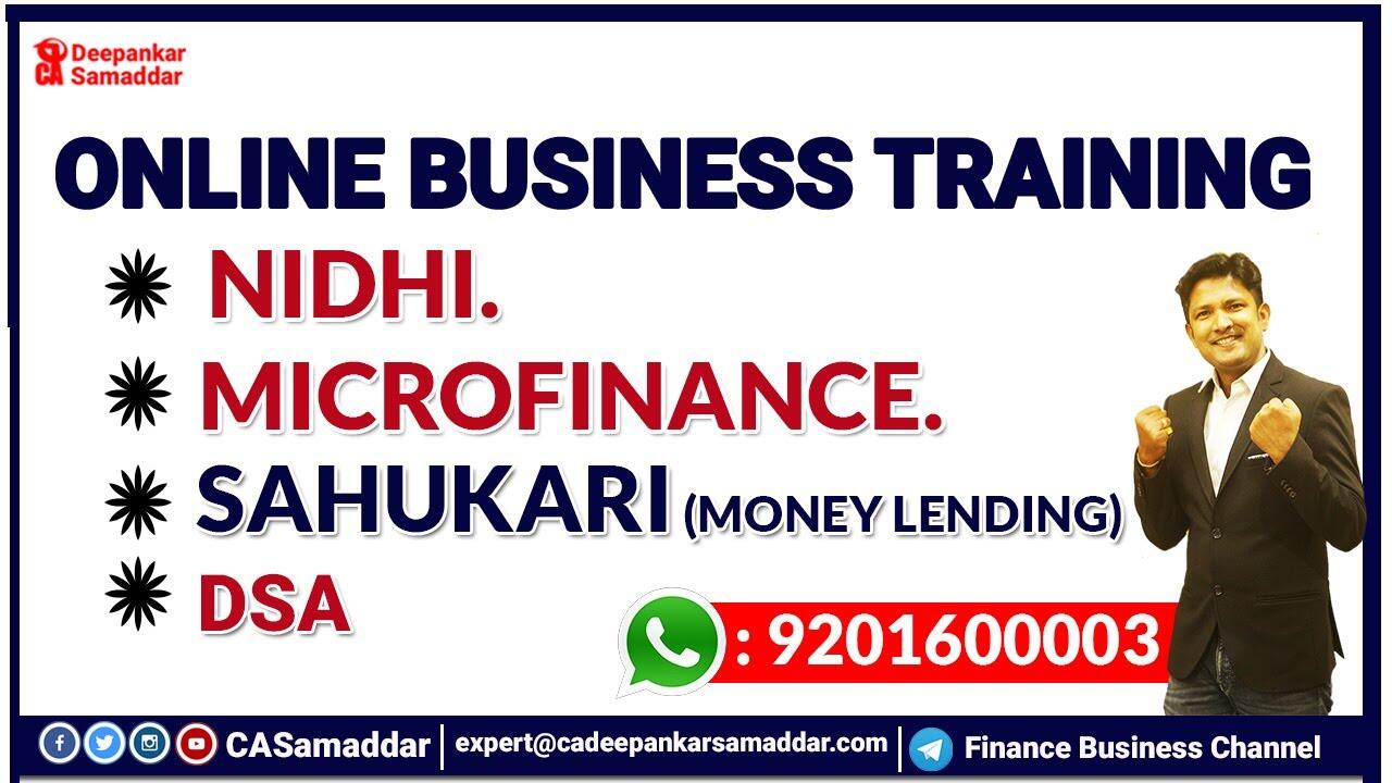 ONLINE BUSINESS TRAINING - NIDHI , MICROFINANCE, SAHUKARI (MONEY LENDING) & DSA 8 maxresdefault 136 compress