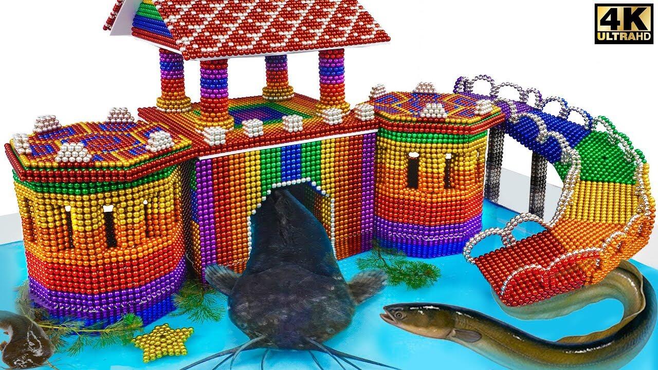 DIY - How To Build Castle Catfish Eel House From Magnetic Balls ( Satisfying ) | Manget Satisfying 1 maxresdefault 6 compress