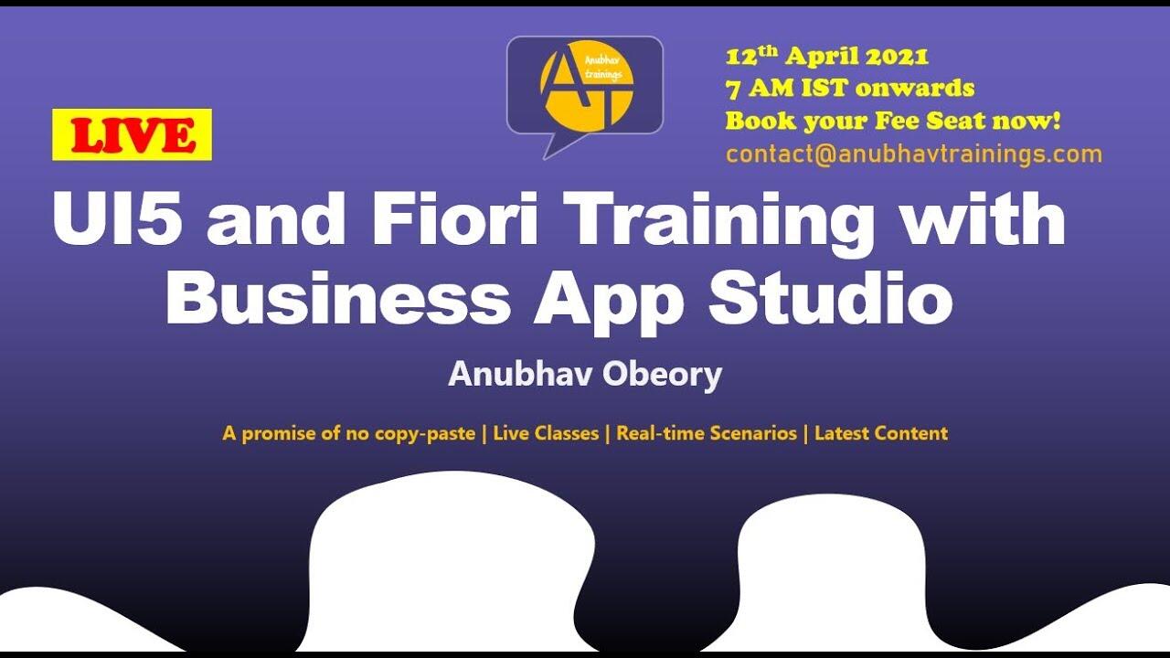 Fiori Training on Business Application Studio | SAP Business Application Studio UI5 Training | BAS 8 1642750562 maxresdefault compress