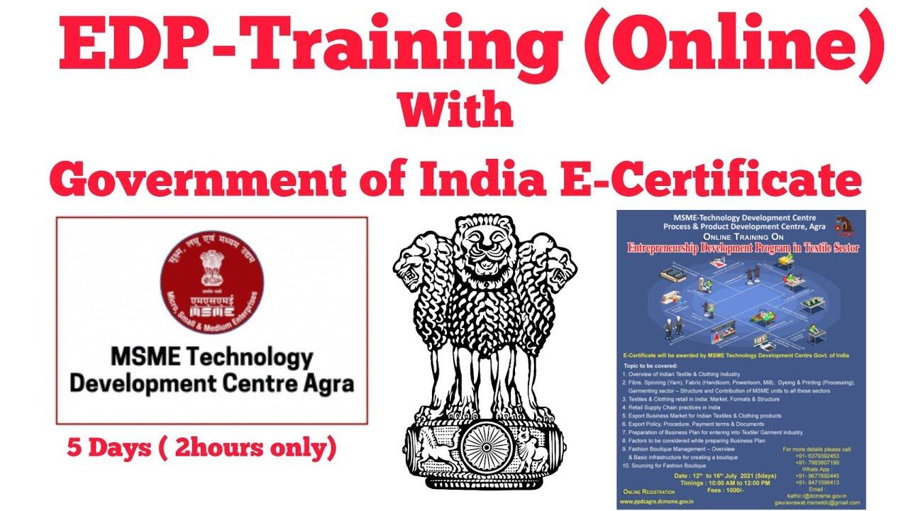 Edp training online | Msme | Textile Business | Business training in English 3 1646483016 maxresdefault compress