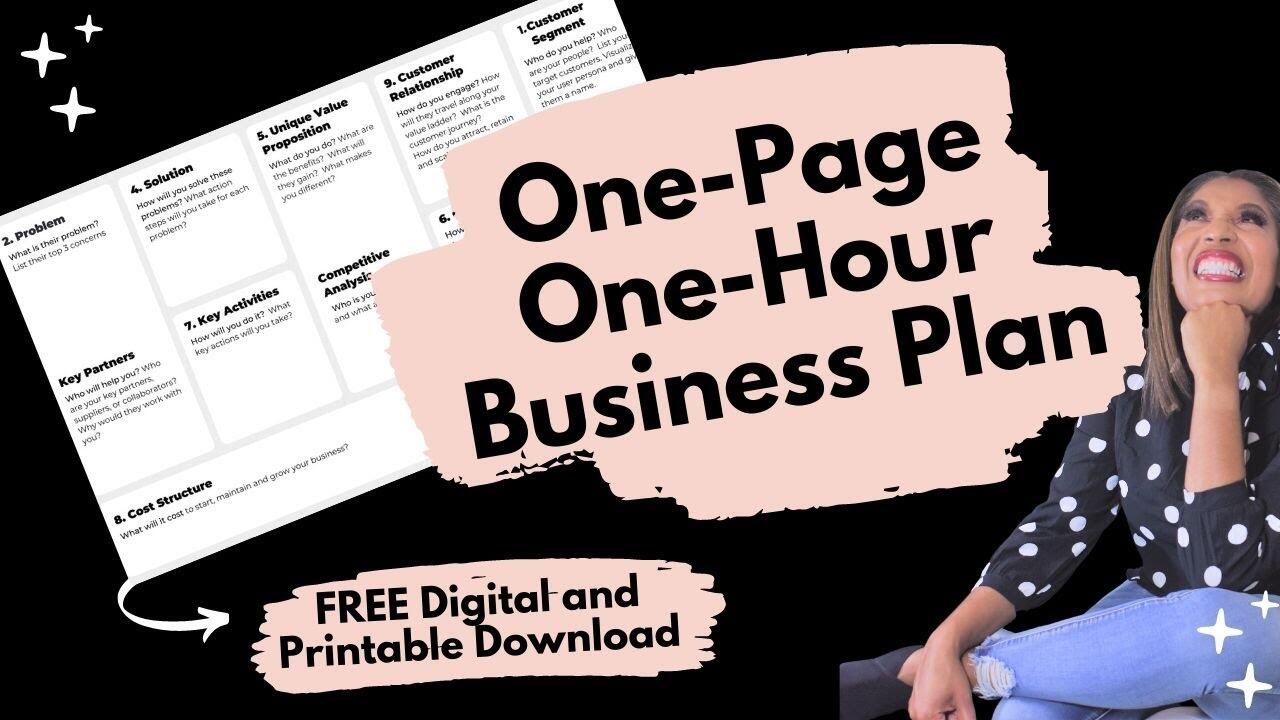One-Page One-Hour Business Plan: Lean Business Model Canvas 1 1648704564 maxresdefault compress