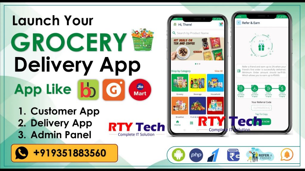 🔥How To Start Online Grocery Business 🔥 Ecommerce App 🔥 Create ECommerce Shopping App 🔥 #RTYTech 🔥