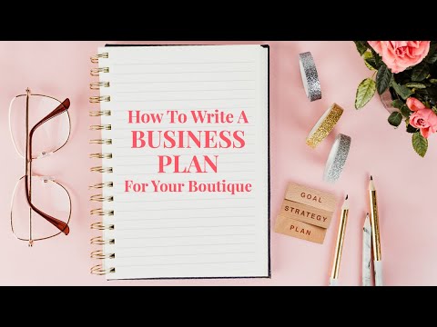 How To Write A Business Plan For Your Boutique