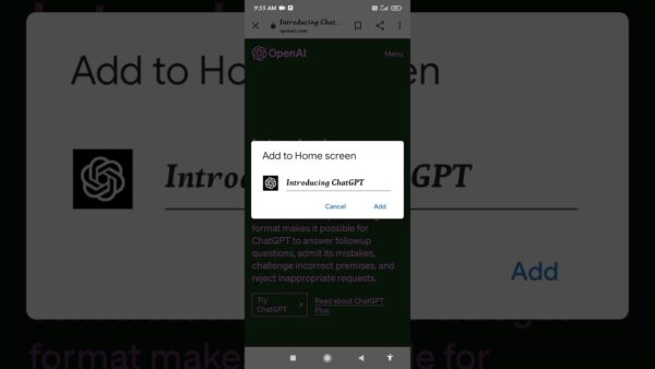 How To Add To Home Screen in ChatGpt / chatgpt kaise add kare #shorts #chatgpt #google #viralvideo 1 1686624696 maxresdefault How To Add To Home Screen in ChatGpt / chatgpt kaise add kare #shorts #chatgpt #google #viralvideo