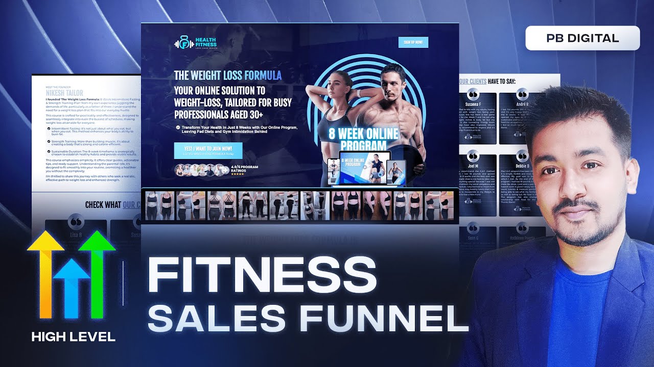 GoHighLevel Fitness Sales Funnel Custom Design Complete Walkthrough | Free Tutorial 1 GoHighLevel Fitness Sales Funnel Custom Design Complete Walkthrough | Free Tutorial