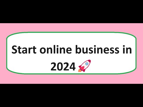 Start online business in 2024🚀 1 Start online business in 2024🚀
