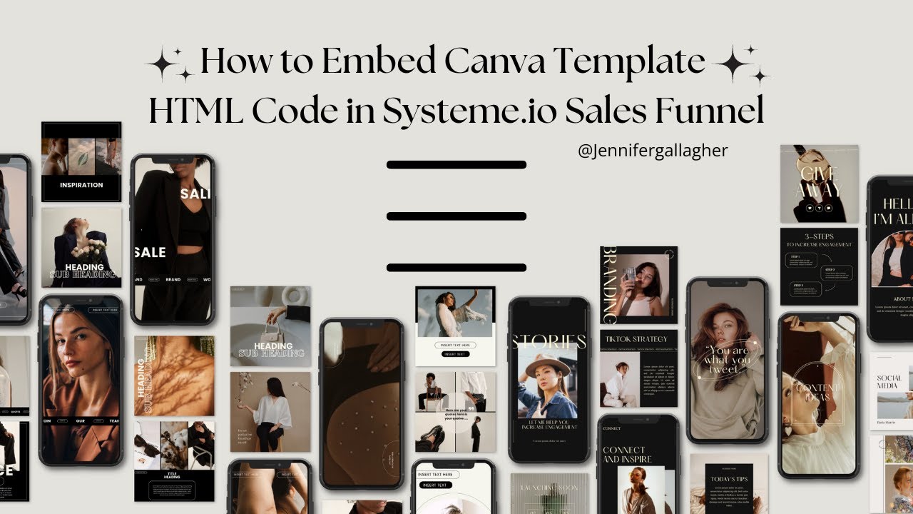 How to Embed Canva Template HTML Code in Systeme.io Sales Funnel