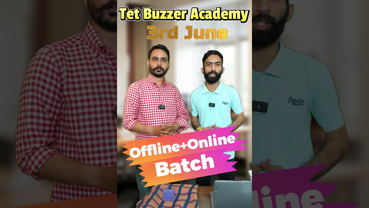 PSTET  Offline+Online Batch Start ||  TET BUZZER Academy, Bti, Abh (97100-50500)