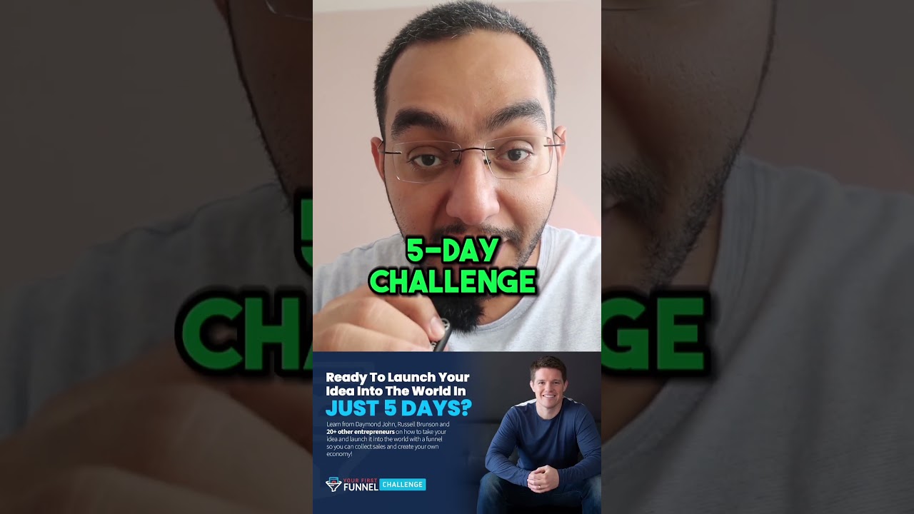 Your First Funnel Challenge By Click Funnels (Sales Funnels Explained) #shorts #salesfunnel