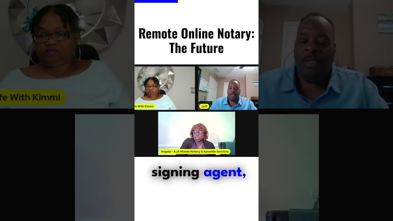 Remote Online Notary The Future | General Notary Work Loan | Signing Agent Training 1 Remote Online Notary The Future | General Notary Work Loan | Signing Agent Training