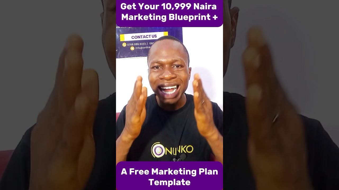 Get Your 10,999 Naira Marketing Blueprint + A Free Marketing Plan Template - Onlinko LTD