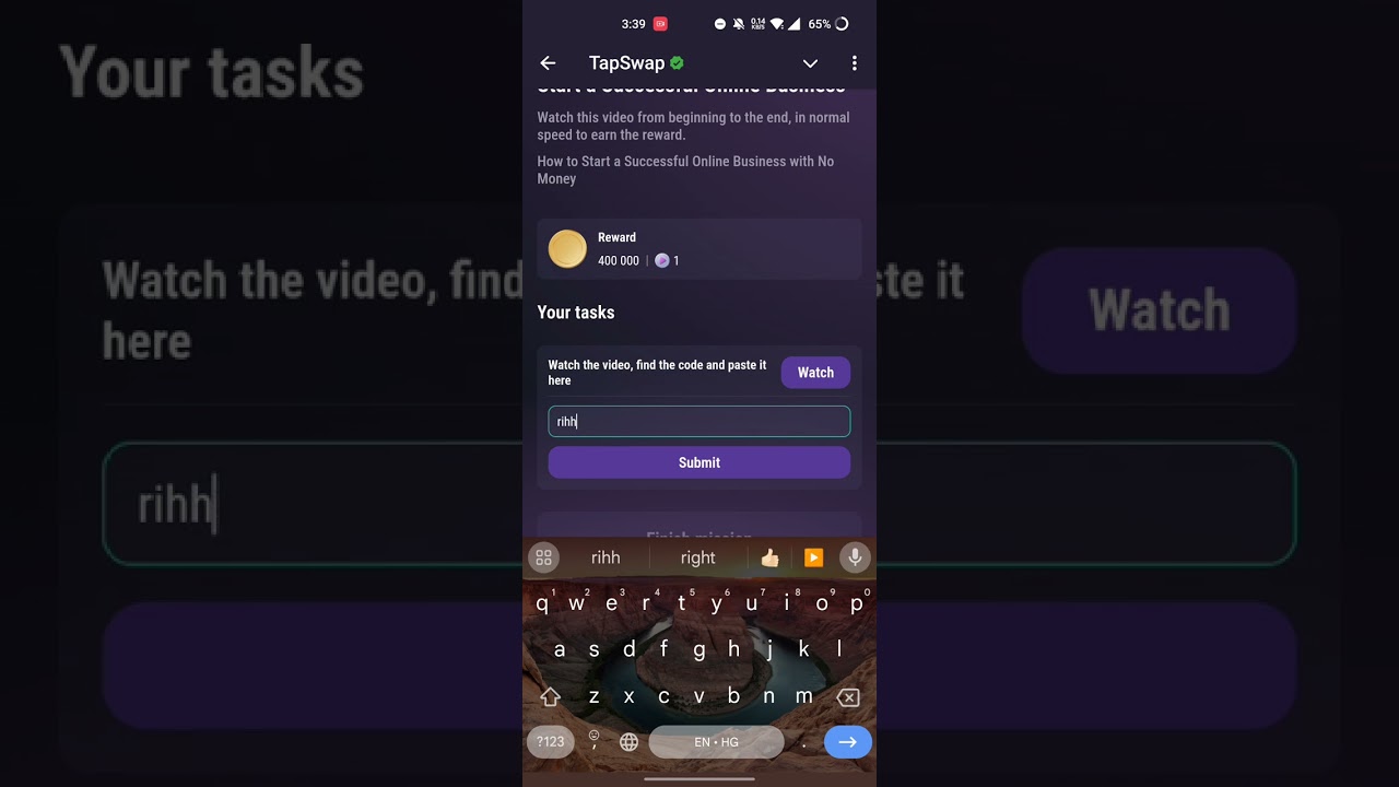 Start A Online Successful Business ! Tapswap Code