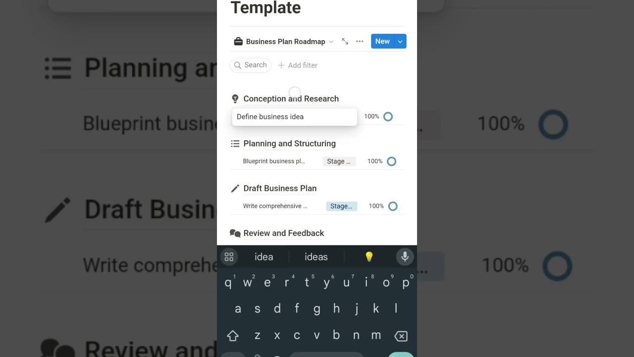 Notion Business Plan Template #notiontemplate #notion #notionapp #businessplan #startup #template