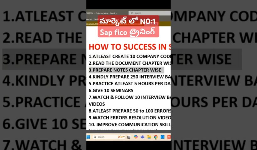 Telugu SAP FICO Training In Telugu-FICO Online Training In Telugu-Best SAP FICO Training In Telugu