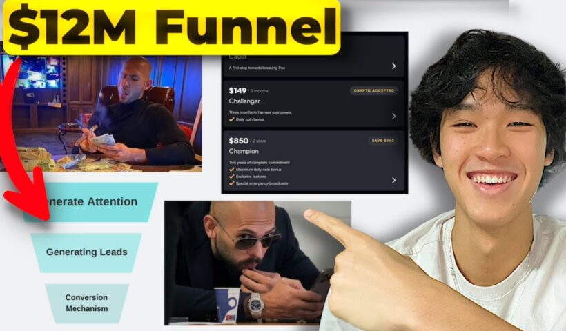 Exposing Andrew Tate's $12,000,000/Mo Sales Funnel (Online Coaching Business)