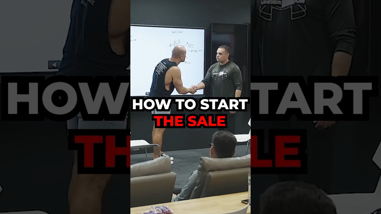 HOW TO START THE SALE // ANDY ELLIOTT 1 HOW TO START THE SALE // ANDY ELLIOTT