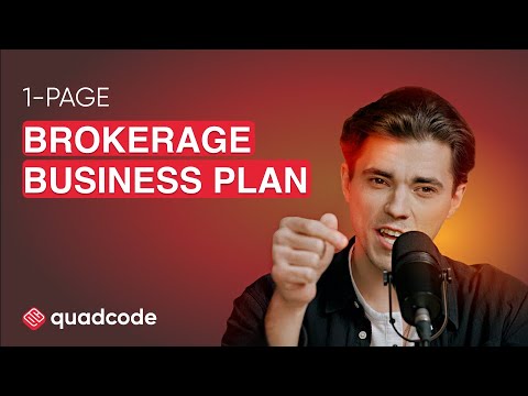 1-Page Brokerage Business Plan (Start Your Own Brokerage Fast) 1 1-Page Brokerage Business Plan (Start Your Own Brokerage Fast)
