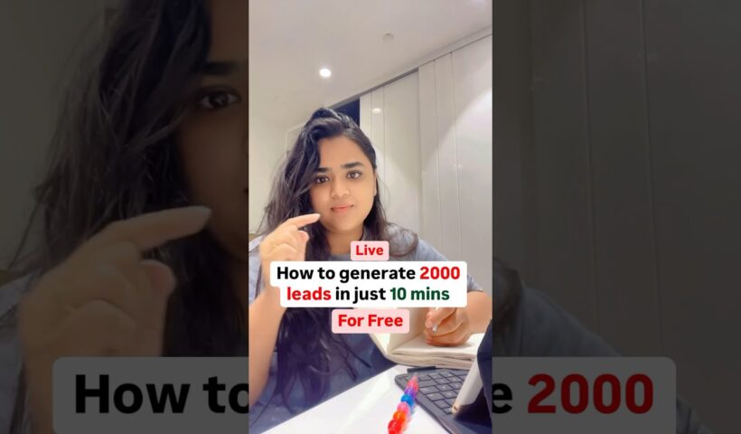 How to generate leads for free | #leadgeneration #bitzdigitech #leads #digitalmarketing