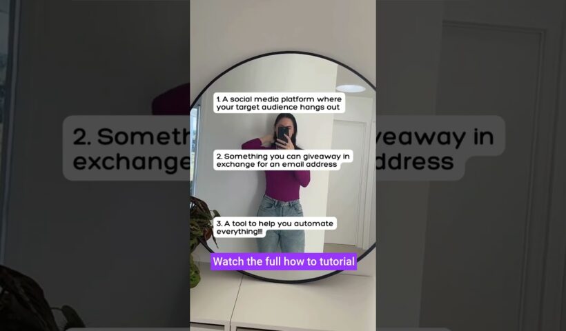 3 things you need to grow your email list fast #shorts #digitalmarketingtips #organictraffic #howto