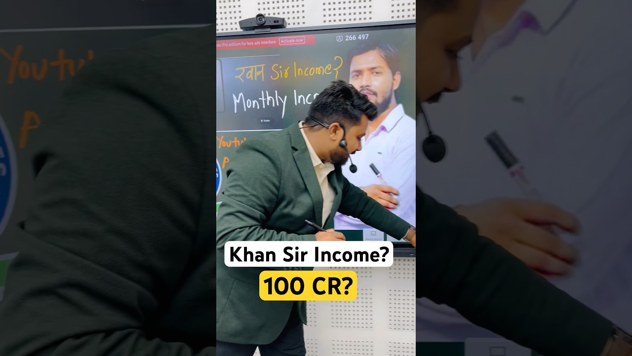 Khan Sir Income? 60000000/month? 🤫 After Using Digital Board