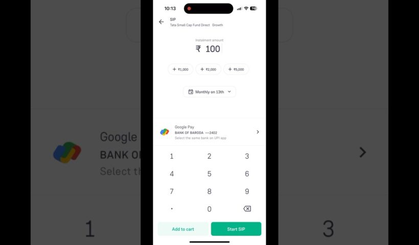 100₹ se Sip start kese kare with Grow | How to start sip in grow app #moneymanagement #financetips