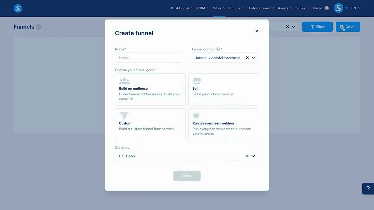 How to create a funnel | Systeme.io tutorials 1 How to create a funnel | Systeme.io tutorials