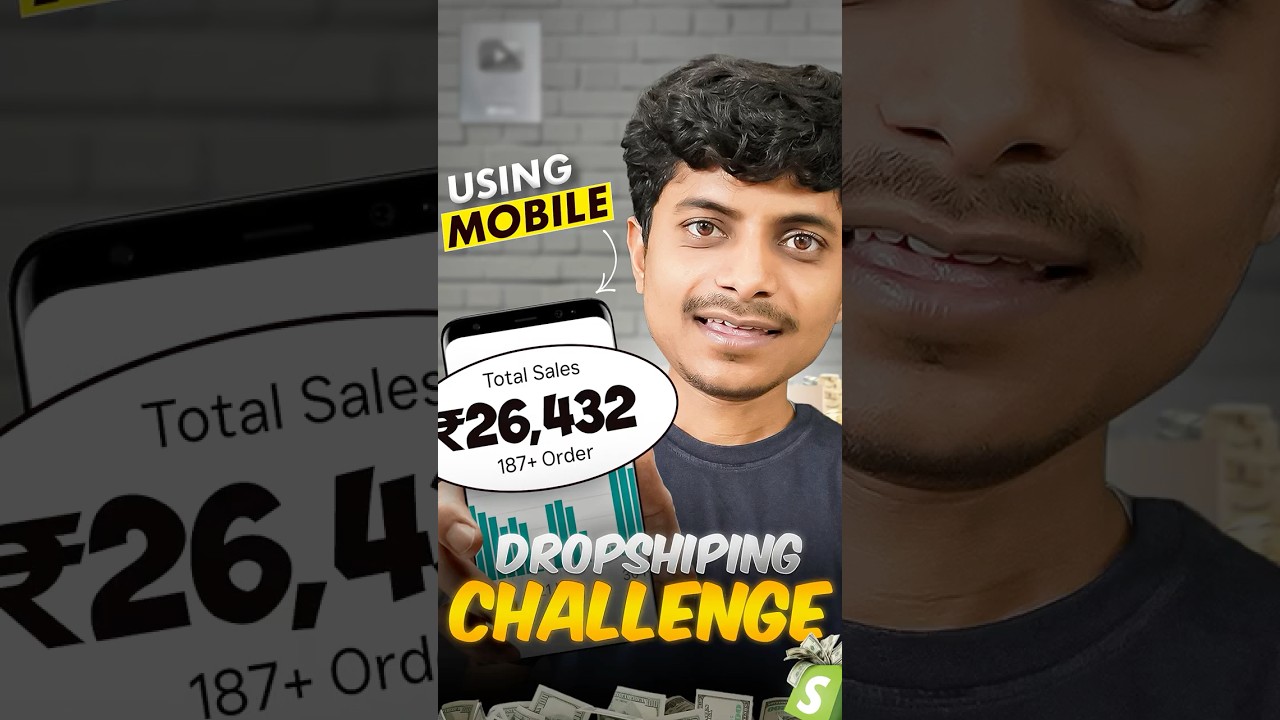 Mobile Dropshipping Challenge For 24 hours! 🤑 #dropshippingchallenge #shopify #makemoneyonline 1 Mobile Dropshipping Challenge For 24 hours! 🤑 #dropshippingchallenge #shopify #makemoneyonline