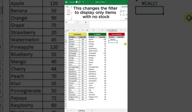Automate Your Inventory in Excel: Create an Auto-Updating Inventory List! 6 Automate Your Inventory in Excel: Create an Auto-Updating Inventory List!