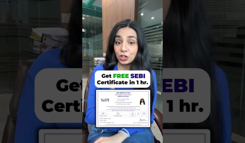 Get SEBI & NISM Certified For FREE!