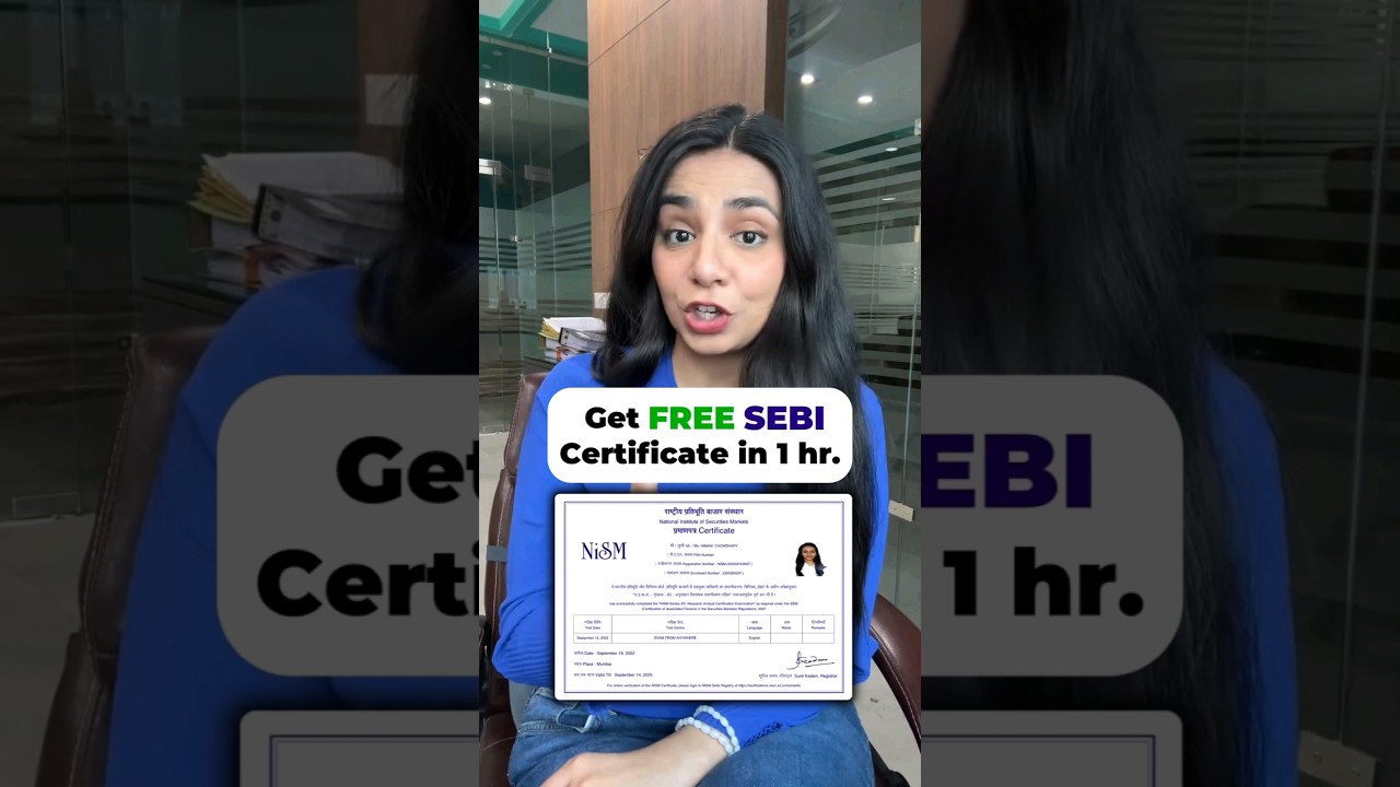 Get SEBI & NISM Certified For FREE! 1 Get SEBI & NISM Certified For FREE!
