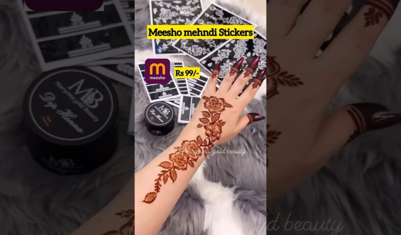 🔥Karwachuth Special Meesho Mehndi Sticker For Instant Mehndi Design/New Mehndi Design#shorts#mehndi 3 🔥Karwachuth Special Meesho Mehndi Sticker For Instant Mehndi Design/New Mehndi Design#shorts#mehndi