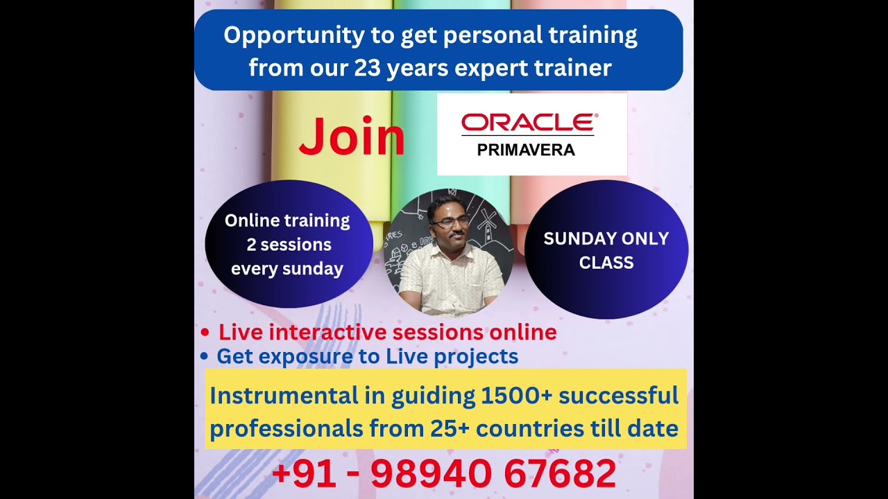 Primavera P6 and Msproject online training in Tamil#projectmanagement #project #microsoftproject 1 Primavera P6 and Msproject online training in Tamil#projectmanagement #project #microsoftproject