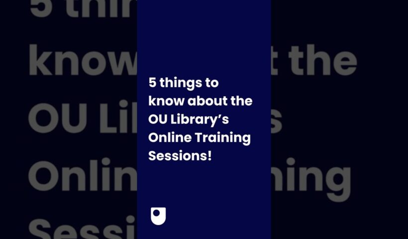 5 things to know about #openuniversity Library Online Training Sessions #shorts #studytips