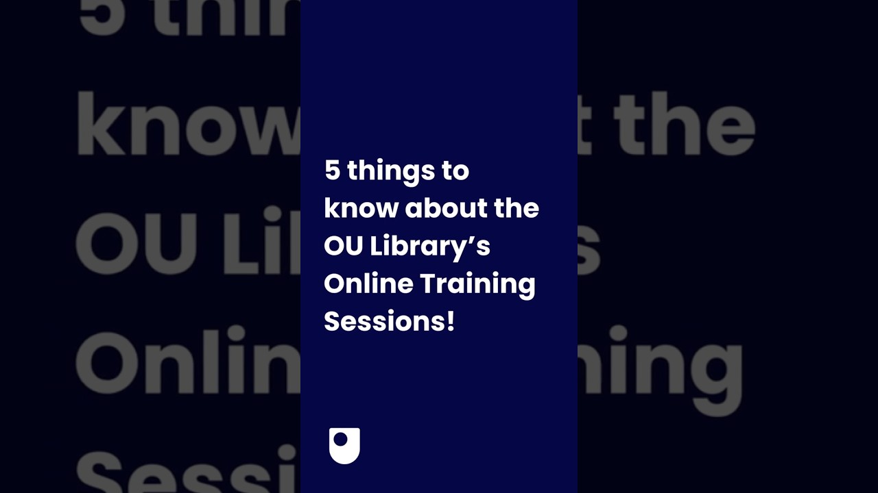 5 things to know about #openuniversity Library Online Training Sessions #shorts #studytips 1 5 things to know about #openuniversity Library Online Training Sessions #shorts #studytips