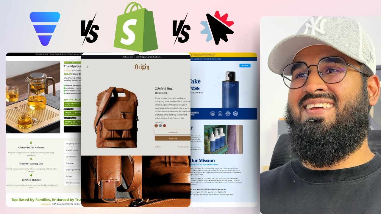 The BEST Ecommerce Page & Funnel Builder for 2025! (Shopify vs ClickFunnels vs ShopFunnels)