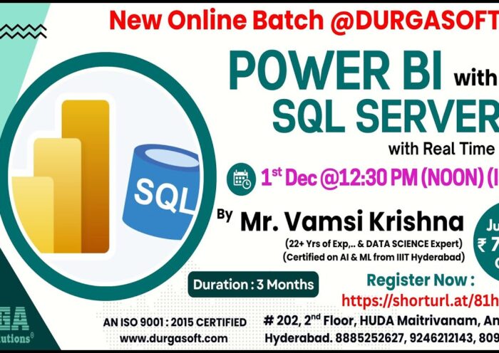 POWER BI with SQL SERVER Online Training @ DURGASOFT 7 POWER BI with SQL SERVER Online Training @ DURGASOFT