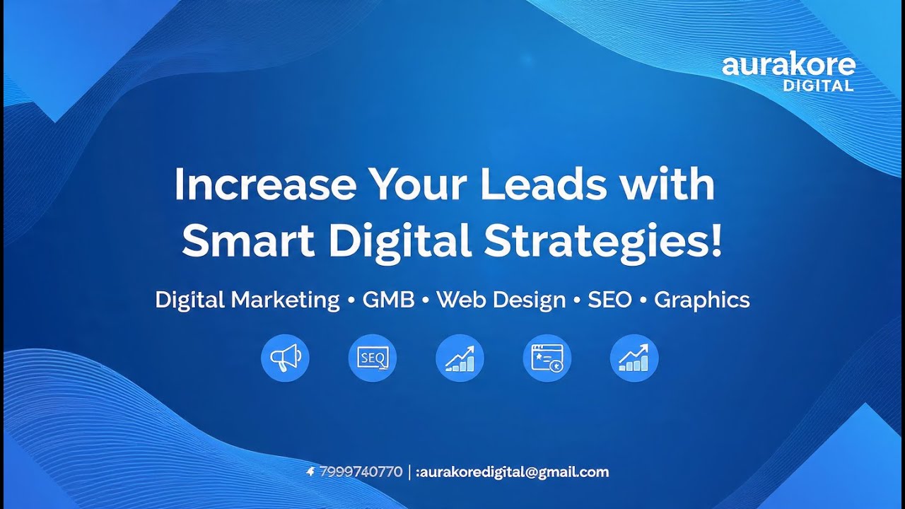 Grow Your Business with Aurakore Digital #AurakoreDigital #DigitalMarketing #SEO #GraphicDesign