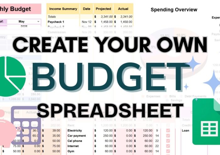How to Build Your Own Budget in Google Sheets | Step-by-Step Tutorial for Beginners