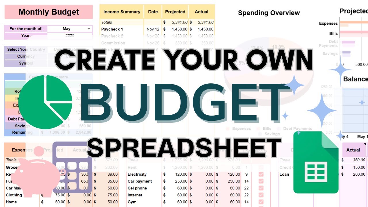 How to Build Your Own Budget in Google Sheets | Step-by-Step Tutorial for Beginners 1 How to Build Your Own Budget in Google Sheets | Step-by-Step Tutorial for Beginners