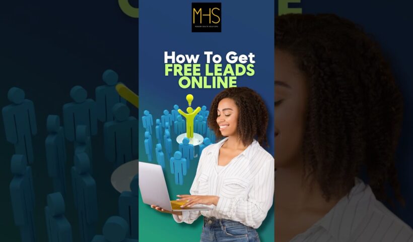 How to Get Free Leads Online #sales #training #leads
