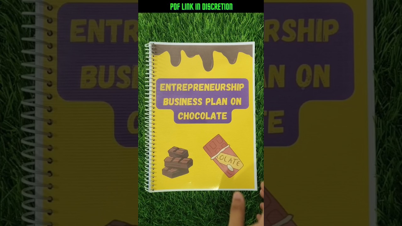Project On Entrepreneurship Business Plan Class 12th || Chocolate