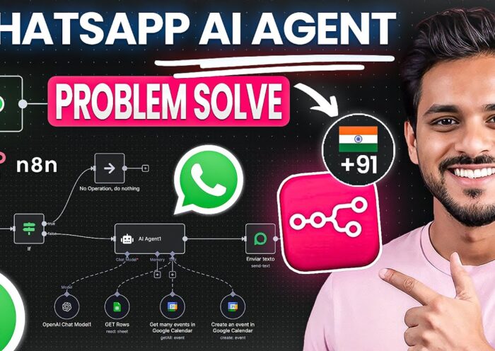 Build Your First Whatsapp Ai Agent with n8n in Hindi - Simplest Way