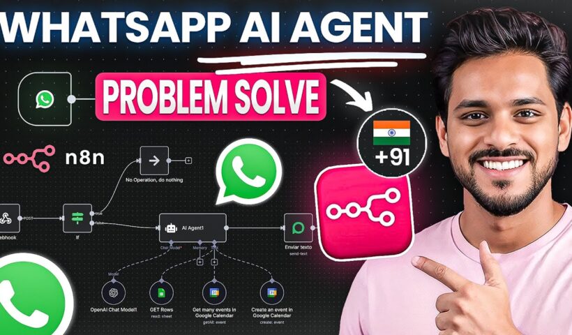 Build Your First Whatsapp Ai Agent with n8n in Hindi - Simplest Way