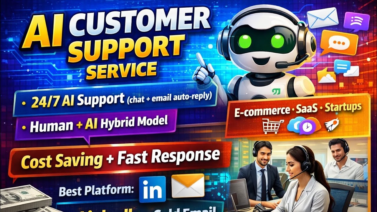 AI Customer Support Business | ₹40,000–2 Lakh/Month | 2026  AI Customer Support Service Start Kare 🚀