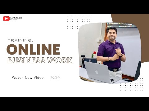 Online Business Work Training || @fameneedsolution || #training #businessmindset #onlinebusiness