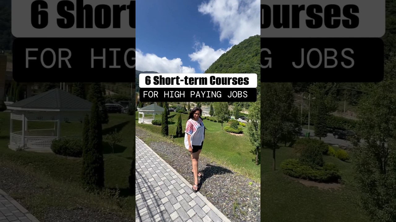 6 Short-term Courses (for high paying jobs) -- Read Pin Comment
