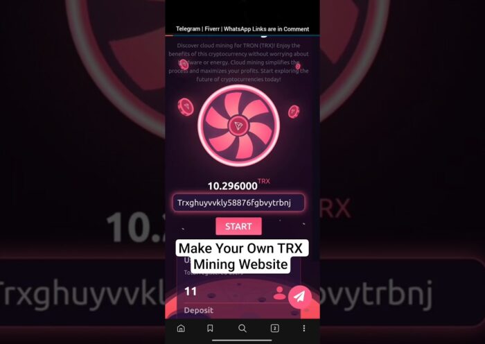 How To Make TRX Mining Website #trxminingwebsite #trxmingsite