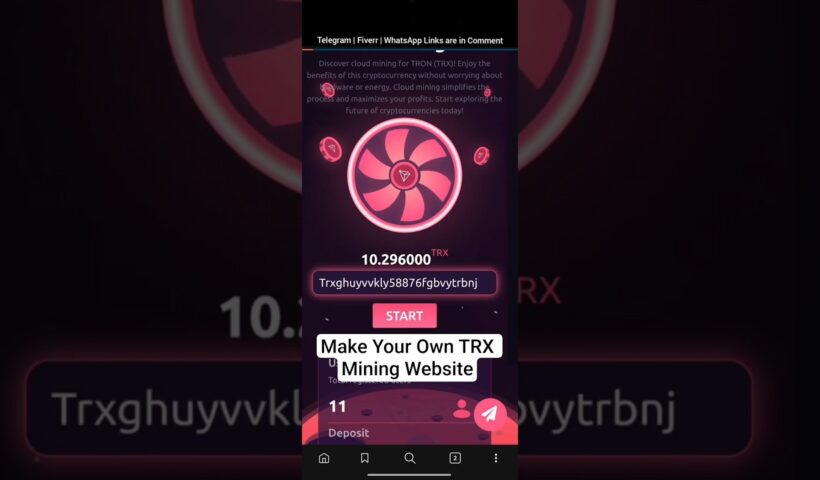 How To Make TRX Mining Website #trxminingwebsite #trxmingsite